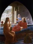 Jesus with Mary and Martha-Christen Dalsgaard-Framed Giclee Print