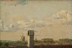 View from a Window in Toldbodvej Looking Towards the Citadel in Copenhagen, C.1833-Christen Schiellerup K?bke-Premier Image Canvas