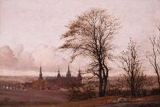 View from Dosseringen Near the Sortedam Lake Looking Towards the Suburb Nørrebro Outside Copenhagen-Christen Schiellerup Købke-Giclee Print