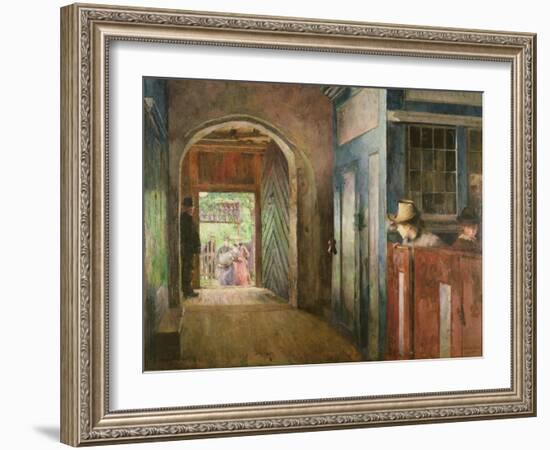 Christening in Tanum Church, 1892-Harriet Backer-Framed Giclee Print