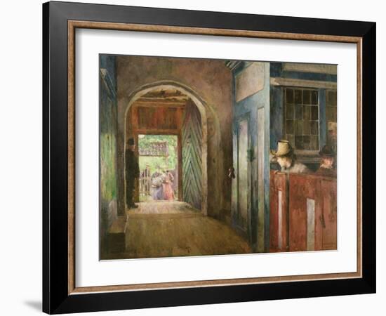 Christening in Tanum Church, 1892-Harriet Backer-Framed Giclee Print