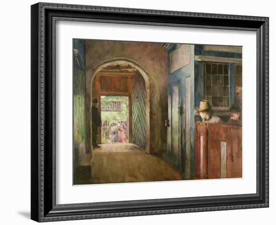 Christening in Tanum Church, 1892-Harriet Backer-Framed Giclee Print