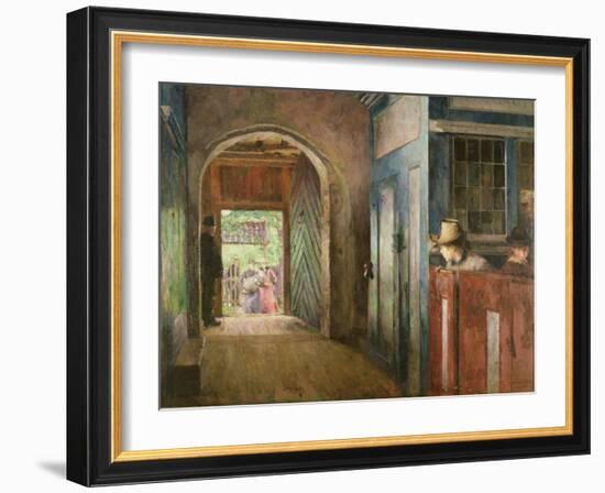 Christening in Tanum Church, 1892-Harriet Backer-Framed Giclee Print