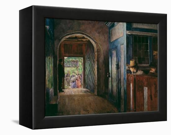 Christening in Tanum Church-Harriet Backer-Framed Premier Image Canvas