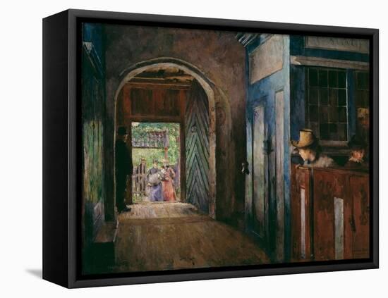 Christening in Tanum Church-Harriet Backer-Framed Premier Image Canvas