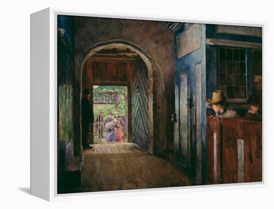 Christening in Tanum Church-Harriet Backer-Framed Premier Image Canvas