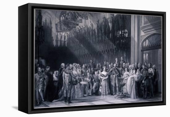 Christening of Edward VII, 1842-George Hayter-Framed Premier Image Canvas