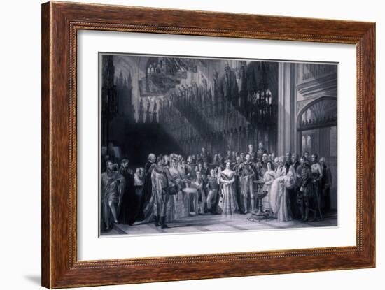 Christening of Edward VII, 1842-George Hayter-Framed Giclee Print