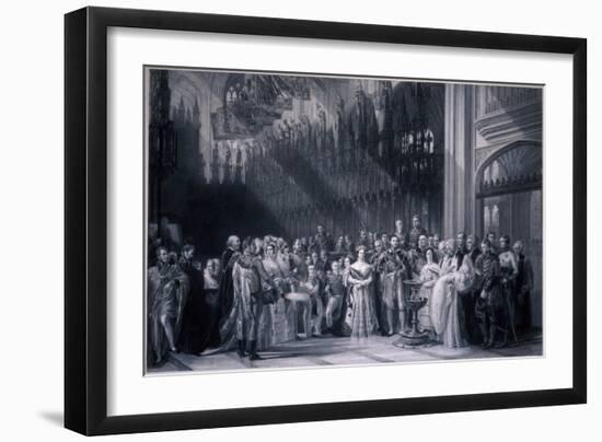 Christening of Edward VII, 1842-George Hayter-Framed Giclee Print