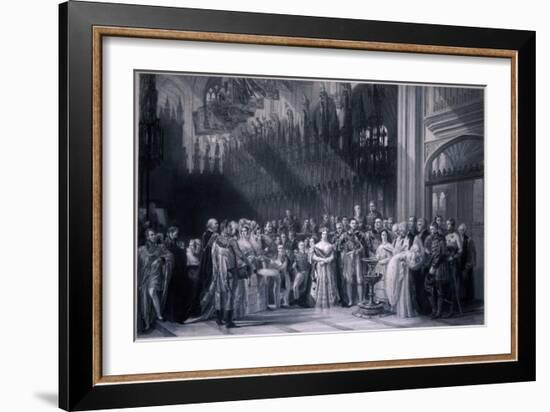 Christening of Edward VII, 1842-George Hayter-Framed Giclee Print