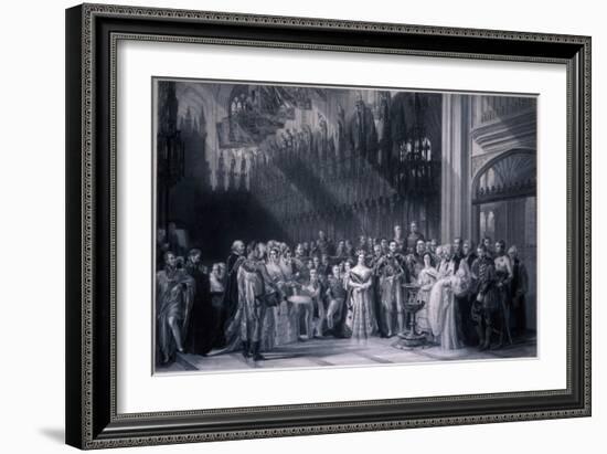 Christening of Edward VII, 1842-George Hayter-Framed Giclee Print