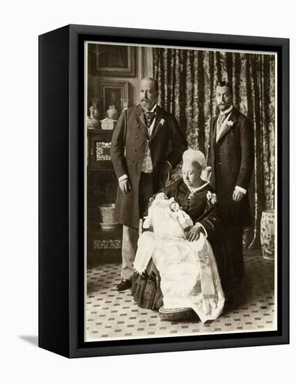 Christening of Edward VIII-null-Framed Premier Image Canvas