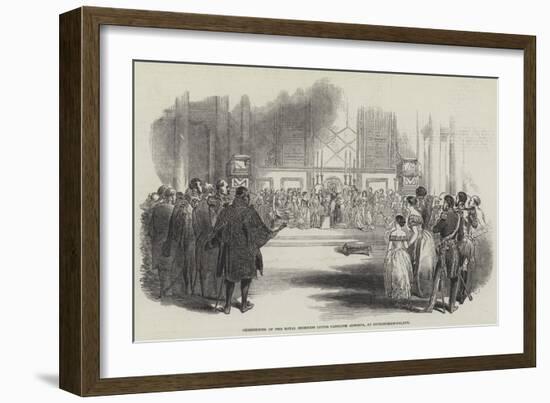 Christening of Her Royal Highness Louisa Caroline Alberta, at Buckingham-Palace-null-Framed Giclee Print