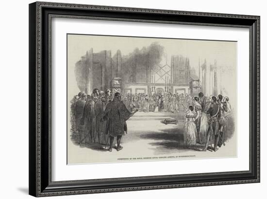 Christening of Her Royal Highness Louisa Caroline Alberta, at Buckingham-Palace-null-Framed Giclee Print