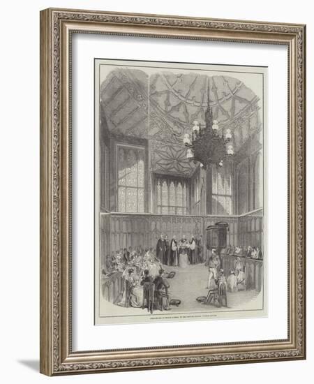 Christening of Prince Alfred, in the Private Chapel, Windsor Castle-null-Framed Giclee Print