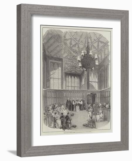 Christening of Prince Alfred, in the Private Chapel, Windsor Castle-null-Framed Giclee Print