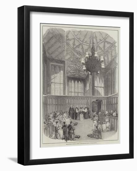 Christening of Prince Alfred, in the Private Chapel, Windsor Castle-null-Framed Giclee Print