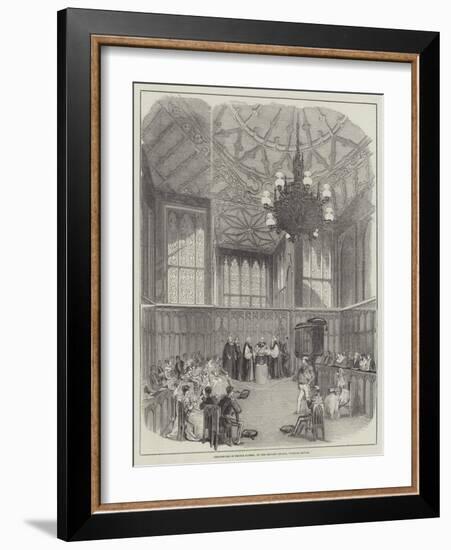 Christening of Prince Alfred, in the Private Chapel, Windsor Castle-null-Framed Giclee Print