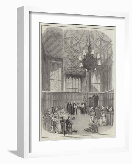 Christening of Prince Alfred, in the Private Chapel, Windsor Castle-null-Framed Giclee Print