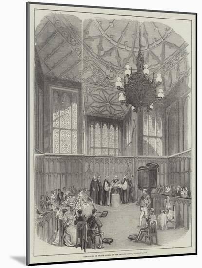 Christening of Prince Alfred, in the Private Chapel, Windsor Castle-null-Mounted Giclee Print