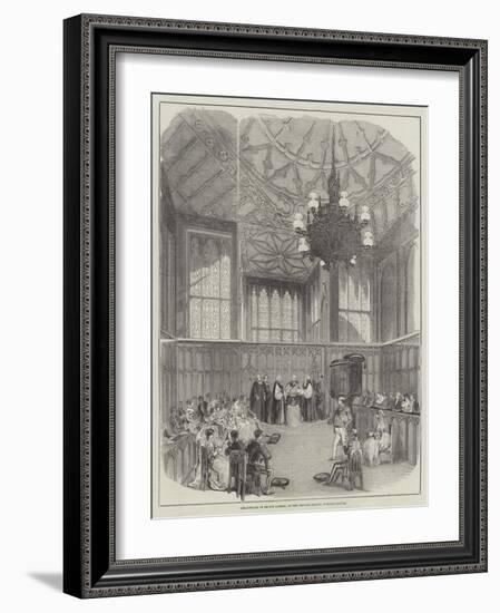 Christening of Prince Alfred, in the Private Chapel, Windsor Castle-null-Framed Giclee Print