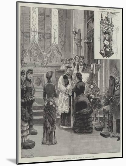 Christening of the Infant Duke of Albany at Esher Church-William Heysham Overend-Mounted Giclee Print