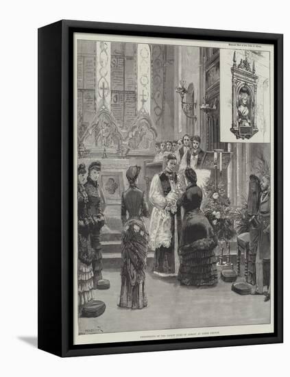 Christening of the Infant Duke of Albany at Esher Church-William Heysham Overend-Framed Premier Image Canvas