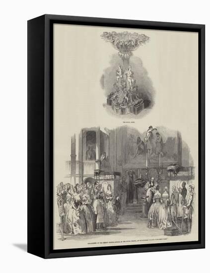 Christening of the Infant Prince Arthur, in the Royal Chapel, at Buckingham Palace-null-Framed Premier Image Canvas