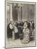 Christening of the Infant Son of the Duke and Duchess of Edinburgh at Buckingham Palace-Godefroy Durand-Mounted Giclee Print