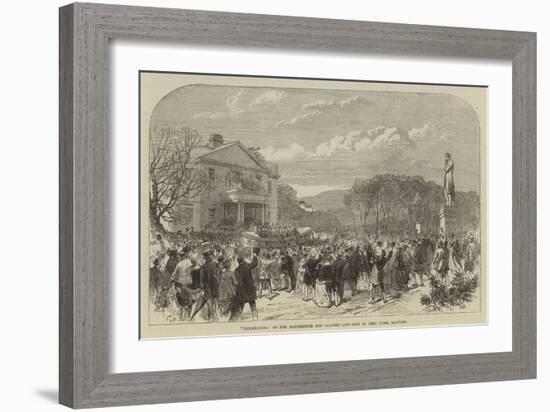 Christening of the Manchester and Salford Life Boat in Peel Park, Salford-Charles Robinson-Framed Giclee Print