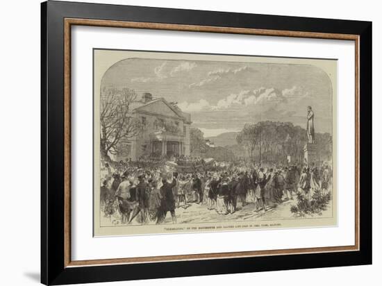 Christening of the Manchester and Salford Life Boat in Peel Park, Salford-Charles Robinson-Framed Giclee Print