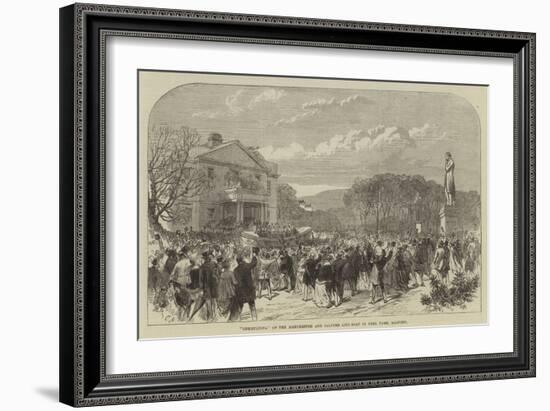 Christening of the Manchester and Salford Life Boat in Peel Park, Salford-Charles Robinson-Framed Giclee Print