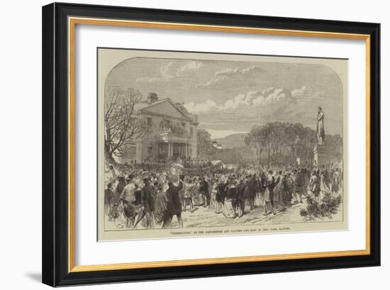 Christening of the Manchester and Salford Life Boat in Peel Park, Salford-Charles Robinson-Framed Giclee Print