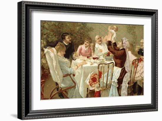 Christening Party-null-Framed Giclee Print