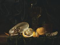 Nautilus Shell, a Roemer Beer Glass, an Orange and a Lemon on a Pewter Plate-Christiaen Luyckx-Giclee Print