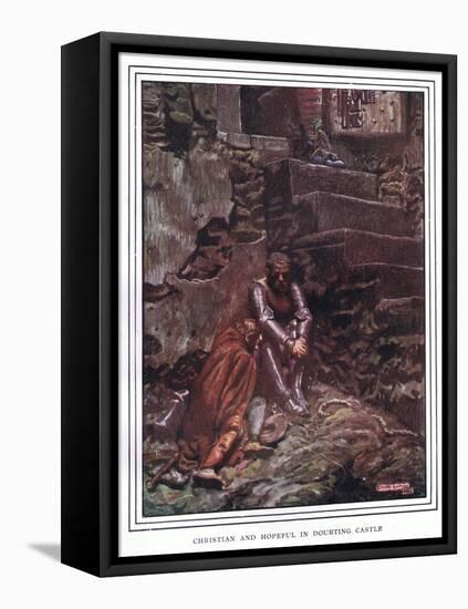 Christian and Hopeful in Doubting Castle-John Byam Liston Shaw-Framed Premier Image Canvas