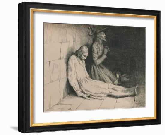 Christian and Hopeful in the Dungeon, C1916-William Strang-Framed Giclee Print