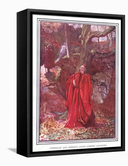 Christian and Hopeful Leave Atheist Laughing-John Byam Liston Shaw-Framed Premier Image Canvas