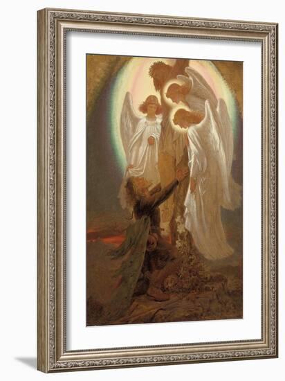 Christian at the Foot of the Cross-Sir Joseph Noel Paton-Framed Giclee Print