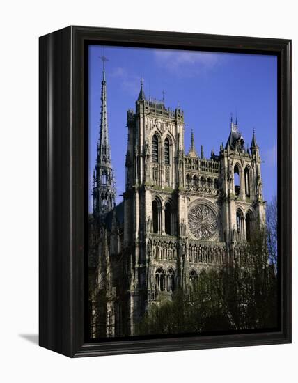 Christian Cathedral of Notre Dame, Unesco World Heritage Site, Amiens, Somme, Picardy, France-David Hughes-Framed Premier Image Canvas