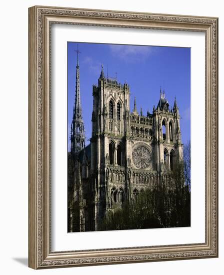 Christian Cathedral of Notre Dame, Unesco World Heritage Site, Amiens, Somme, Picardy, France-David Hughes-Framed Photographic Print