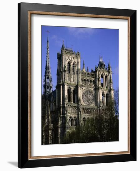 Christian Cathedral of Notre Dame, Unesco World Heritage Site, Amiens, Somme, Picardy, France-David Hughes-Framed Photographic Print