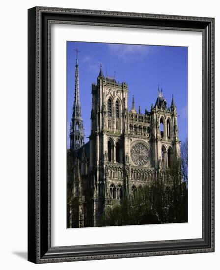 Christian Cathedral of Notre Dame, Unesco World Heritage Site, Amiens, Somme, Picardy, France-David Hughes-Framed Photographic Print