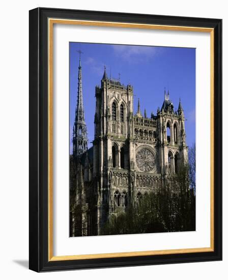 Christian Cathedral of Notre Dame, Unesco World Heritage Site, Amiens, Somme, Picardy, France-David Hughes-Framed Photographic Print