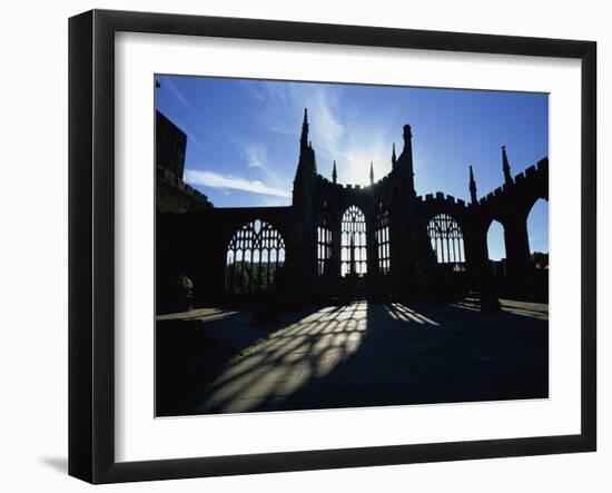 Christian Cathedral Ruins, Coventry, Warwickshire, West Midlands, England, UK-Neale Clarke-Framed Photographic Print