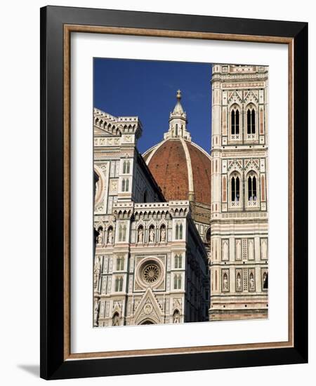 Christian Cathedral, the Duomo and Bell Tower (Campanile), Florence, Tuscany, Italy-Sergio Pitamitz-Framed Photographic Print