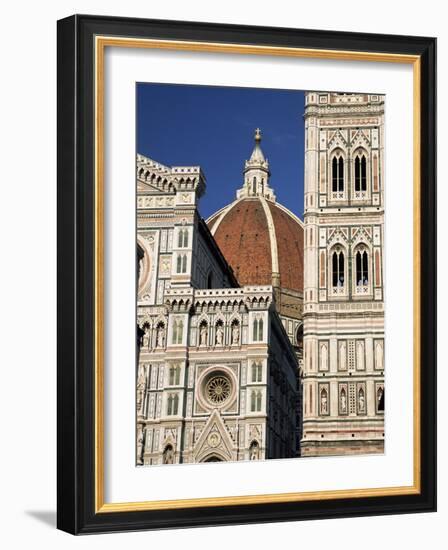 Christian Cathedral, the Duomo and Bell Tower (Campanile), Florence, Tuscany, Italy-Sergio Pitamitz-Framed Photographic Print