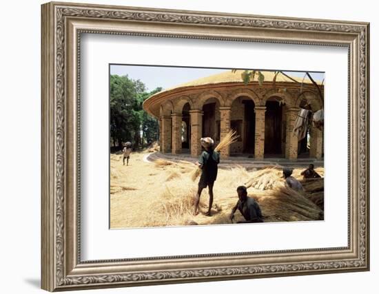 Christian Church of Narga Selassie, Island of Dek, Lake Tana, Gondar Region, Ethiopia, Africa-Bruno Barbier-Framed Photographic Print