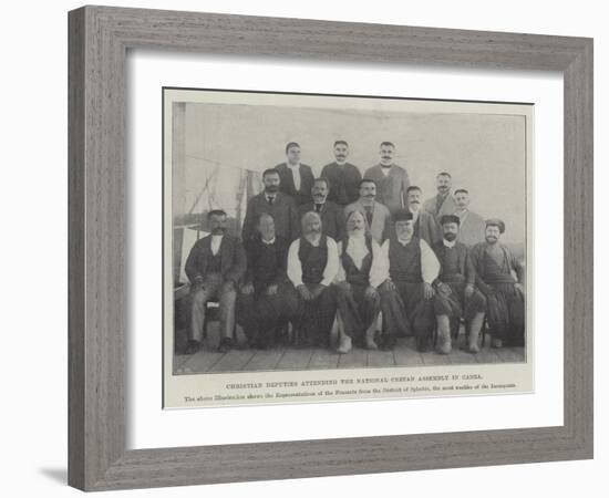 Christian Deputies Attending the National Cretan Assembly in Canea-null-Framed Giclee Print