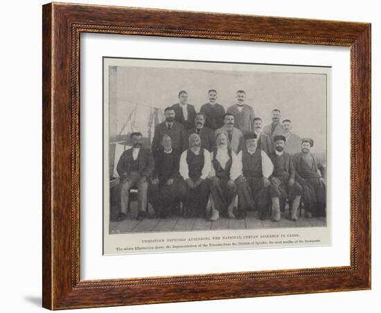 Christian Deputies Attending the National Cretan Assembly in Canea-null-Framed Giclee Print